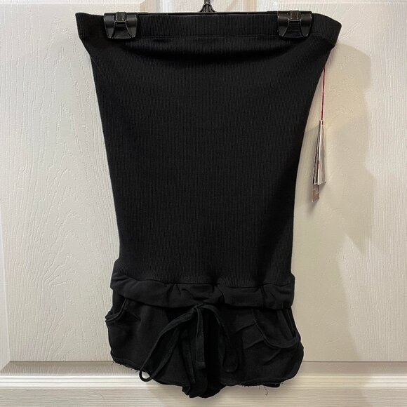 Strapless Ribbed Playsuit - Picture 2 of 2